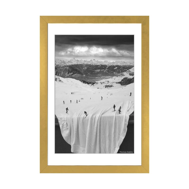 iCanvas "Oh Sheet" by Thomas Barbey - Gold - 24x16x1