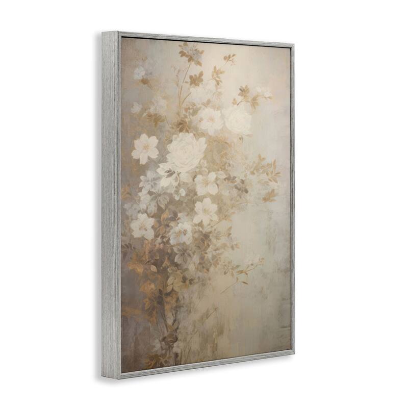 Stupell Muted Vintage Florals Framed Giclee Art Design By LSR Creative Studio