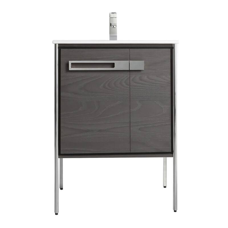 Fine Fixtures Oakville Bathroom Vanity with White Ceramic Sink