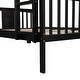 preview thumbnail 17 of 23, Twin Over Full Bunk Bed, Converted into 2 Beds, Solid Wood Bunkbeds Bedframe with Safety Rail and Ladder, for Kids/Teens Bedroom