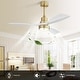 preview thumbnail 59 of 97, Sofucor 48/52 Inch Wood Ceiling Fan with Light and Remote/Smart App Voice Control, Dimmable Lights Included