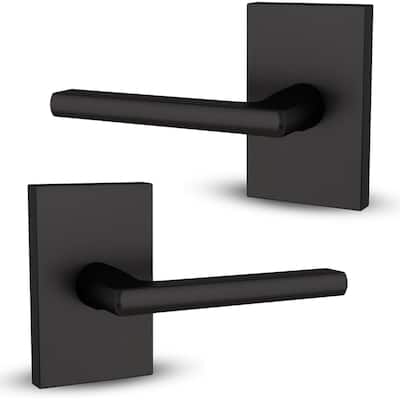 Mega Handles Modern Glamor Dummy Door Lever for Closet & French Doors | Non-Turning Rectangular Handles | Easy Installation
