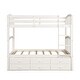preview thumbnail 5 of 21, Merax Twin over Twin Bunk Bed with Trundle and 3 Drawers