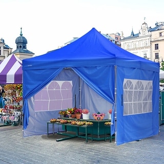 popopoページ Zenova 10x10 Pop Up Canopy Tent Instant Folding Shelter With