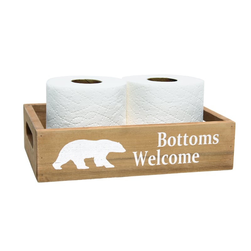 Elegant Designs Three Piece Decorative Wood Bathroom Set