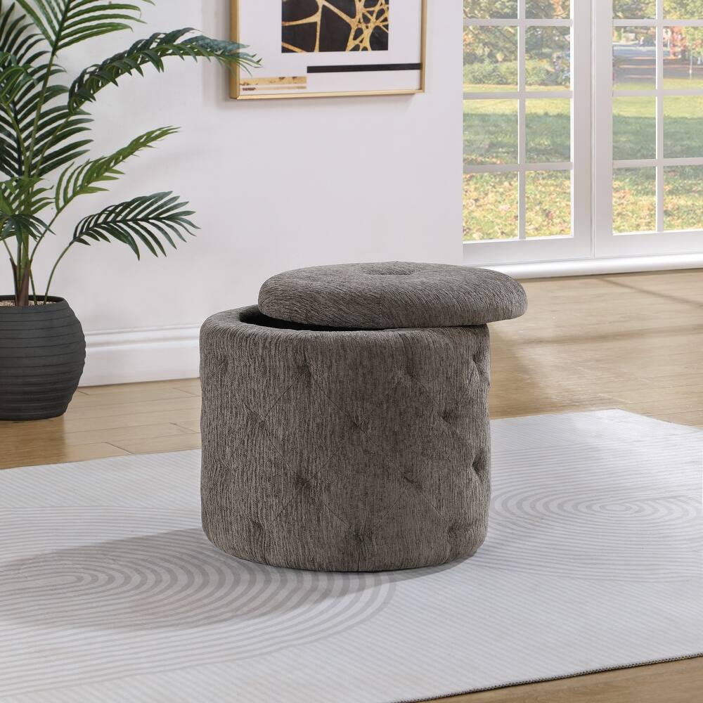 Erindale Round Storage Ottoman