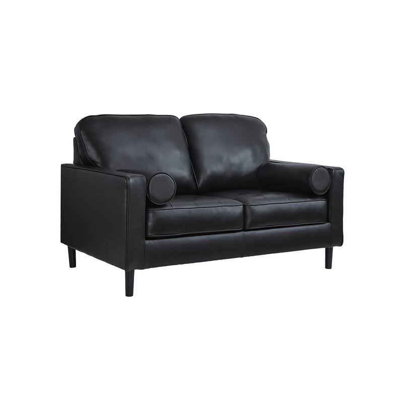 Signature Design by Ashley Bryceview Black Loveseat - 61" W x 38" D x 39" H