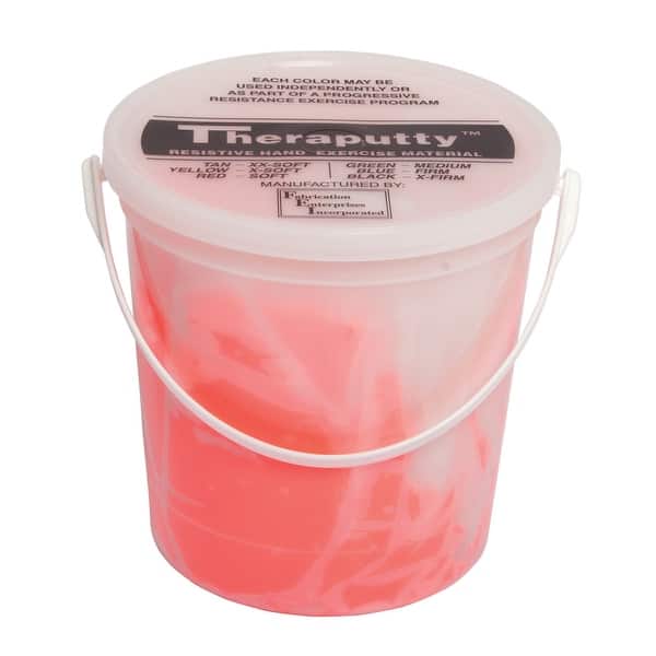 CanDo Antimicrobial Theraputty Exercise Material - 50 lb - Red - Soft
