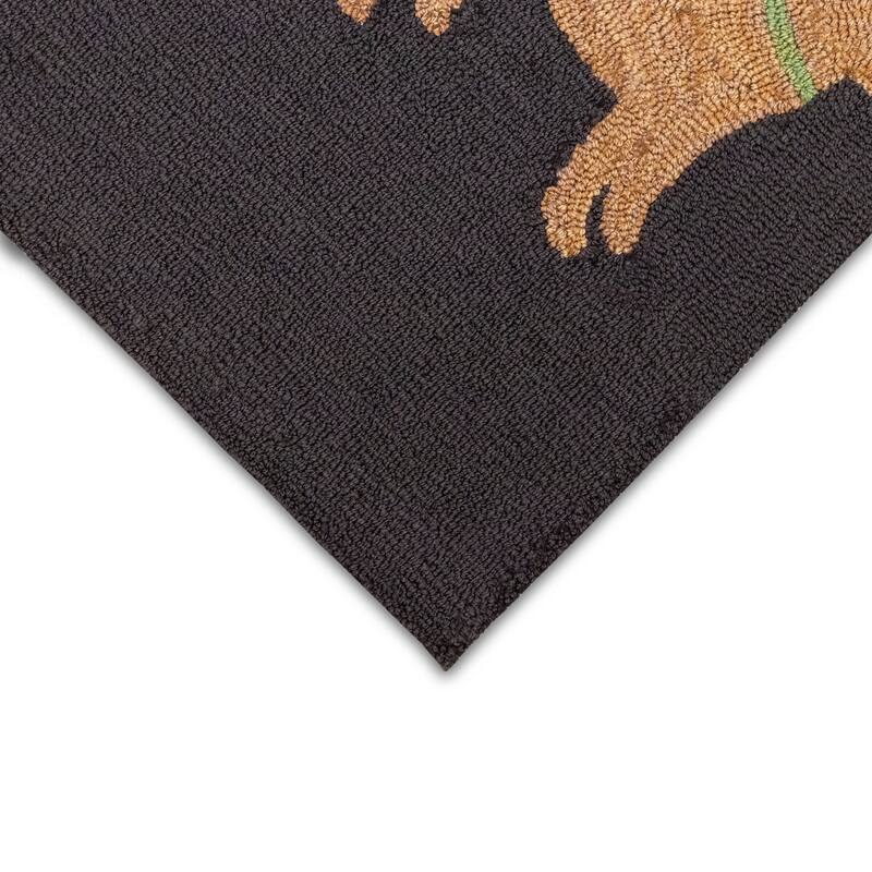 Liora Manne Frontporch Yellow Labs Indoor/Outdoor Rug