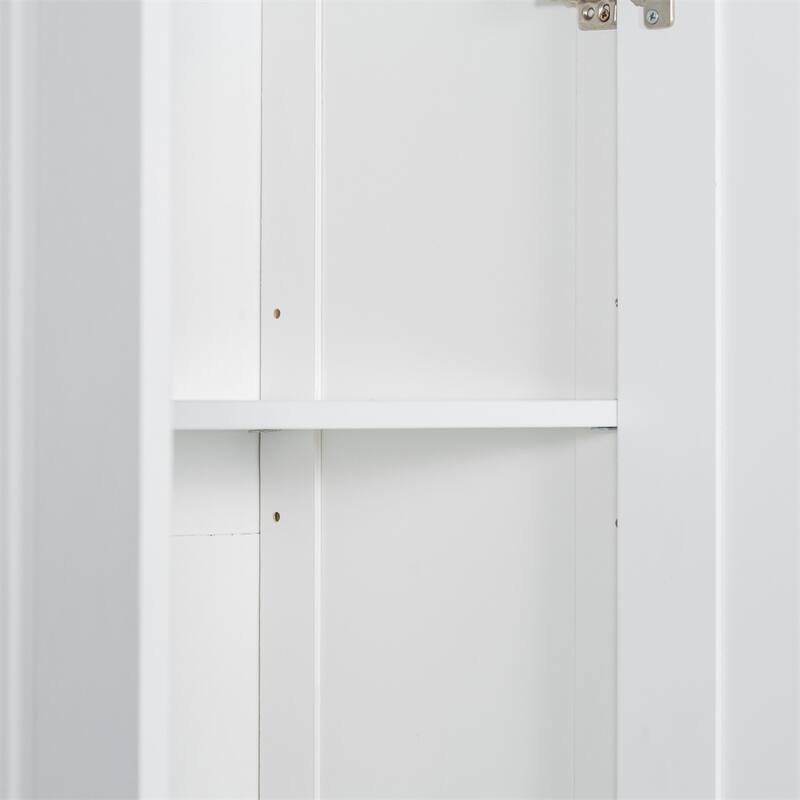 Storage Cabinet with Two Doors for Bathroom,Adjustable Shelf,MDF Board
