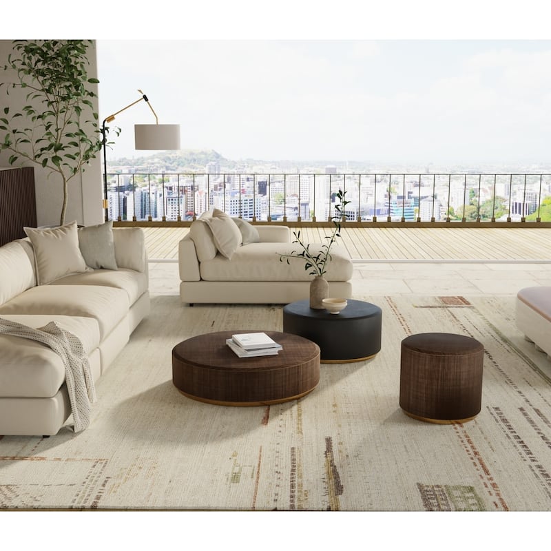 Grand Bazaar Devora Hand Knotted Abstract Modern Area Rug