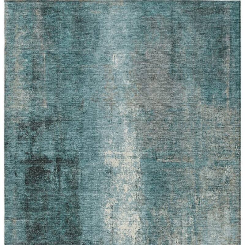 HomeRoots Abstract Transitional Rectangle Outdoor Rug