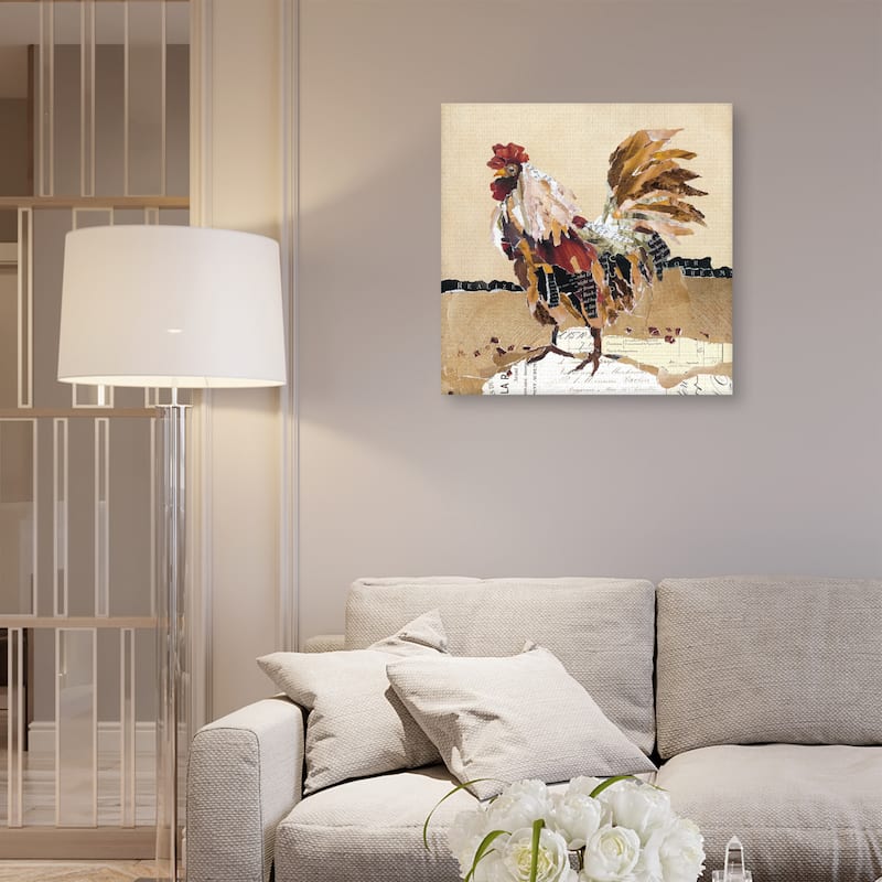 Country Rooster II by Carol Robinson Canvas Art Print