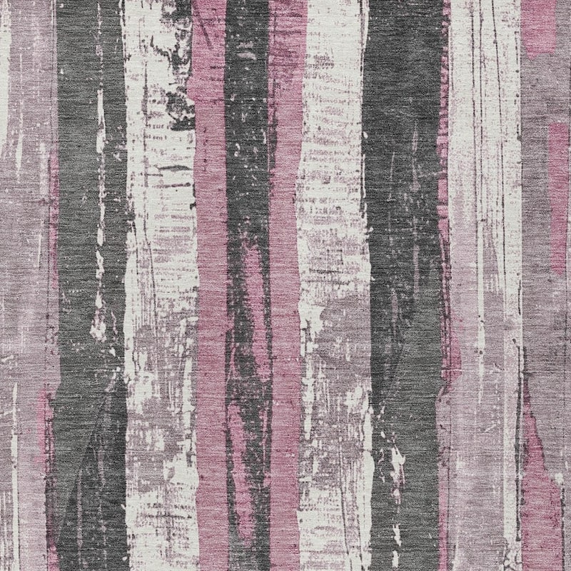 HomeRoots Striped Transitional Rectangle Outdoor Rug