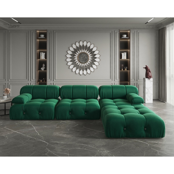 Green on sale modular sectional