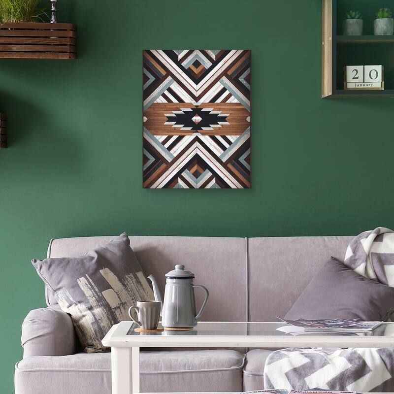 Tribal Wood Pattern by Belle Maison Canvas Art Print