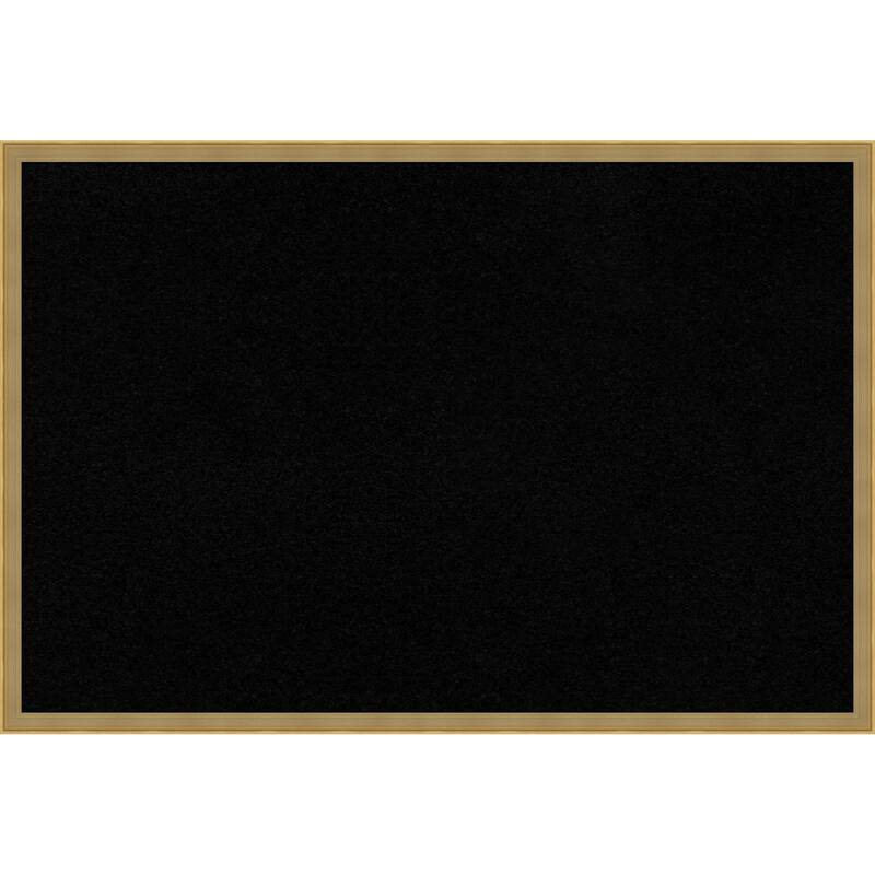 Incline Dark Gold Wood Framed Cork Board - Bulletin Board, Organization Board, Pin Board