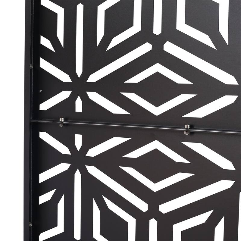 Outdoor & Indoor Privacy Screen Metal Privacy Screen 76" H×48" W