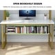 preview thumbnail 29 of 39, 47" Computer Desk with Hutch and Bookshelf