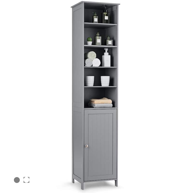Costway 72''H Bathroom Tall Floor Storage Cabinet Shelving Display - See Description