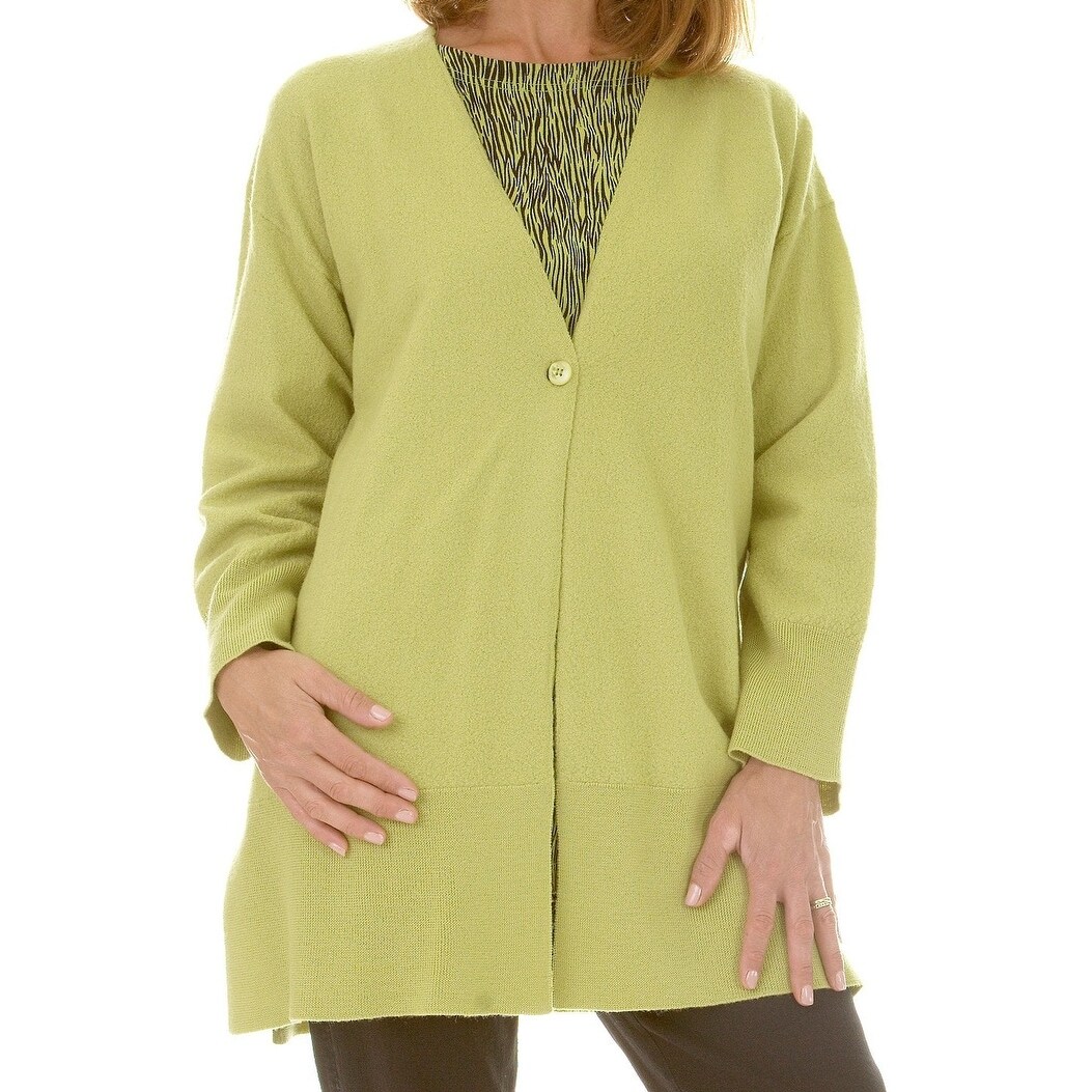 lime green cardigan womens