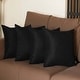 preview thumbnail 53 of 98, Farmhouse Set of 4 Decorative Throw Pillow Square and Lumbar 18" x 18" - Black