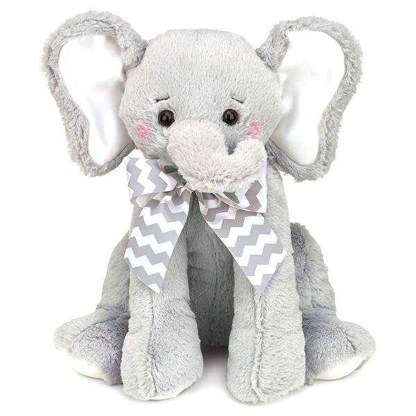 slide 2 of 6, Bearington Baby Lil' Spout Lullaby Animated Musical Plush Stuffed Animal Gray Elephant 13"