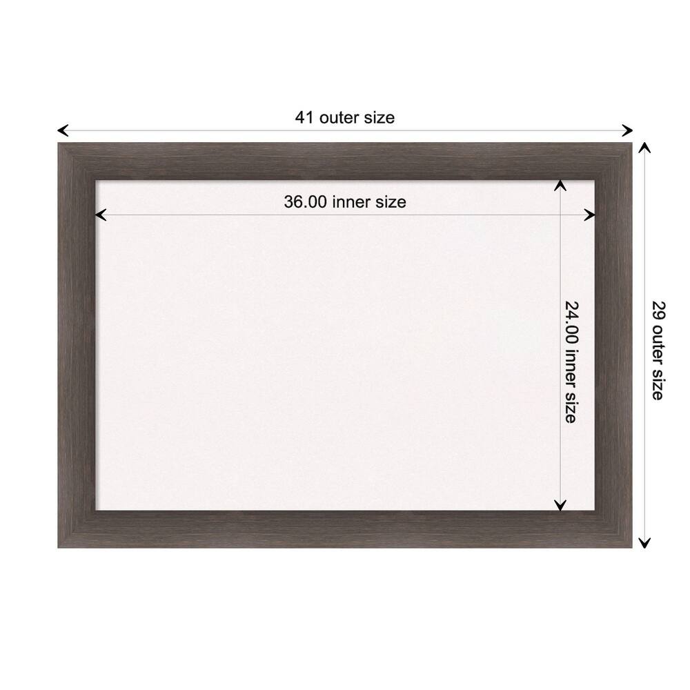 Hardwood Wood Framed White Corkboard Bulletin Board