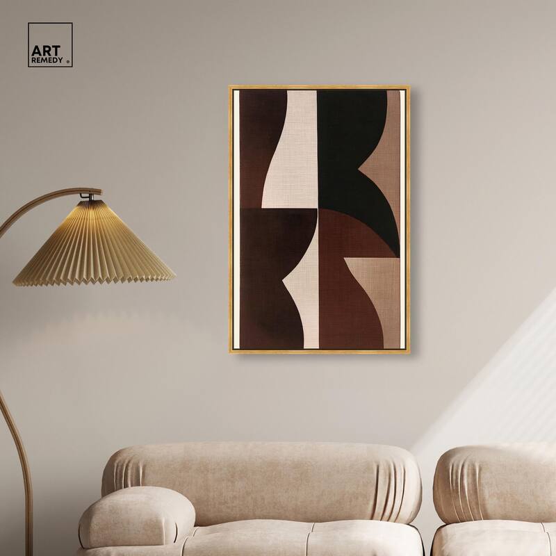 Quartet in Brown II Canvas by Art Remedy