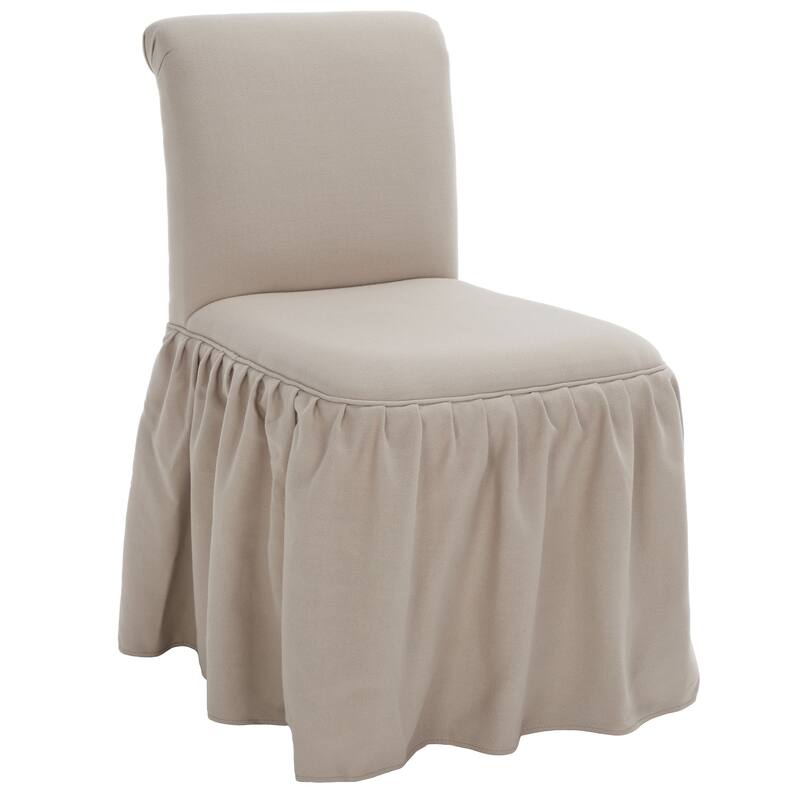 SAFAVIEH Kizzy Linen Vanity Chair - 19.7" x 23.6" x 31.9" - 20Wx24Dx32H