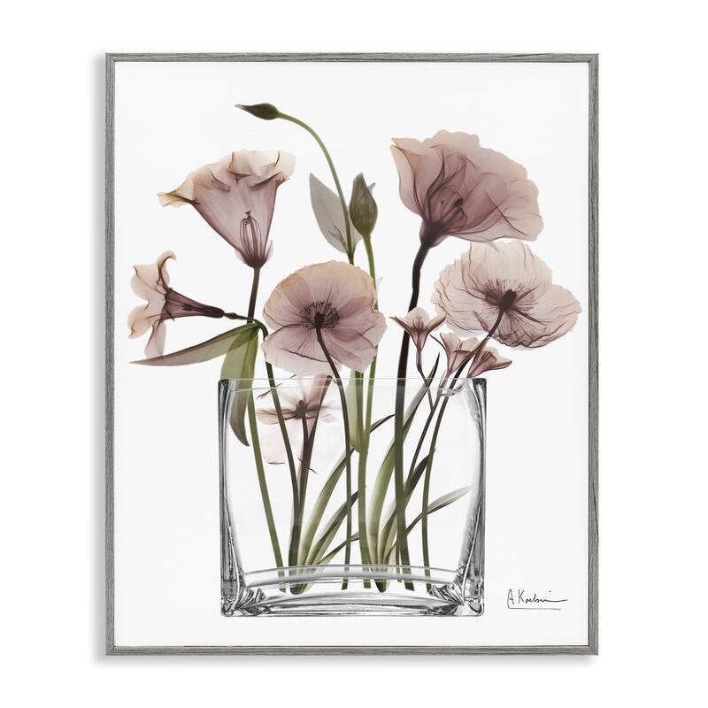Stupell Modern Elegant Vase Framed Giclee Art Design By Albert Koetsier - 11 x 14 - Grey