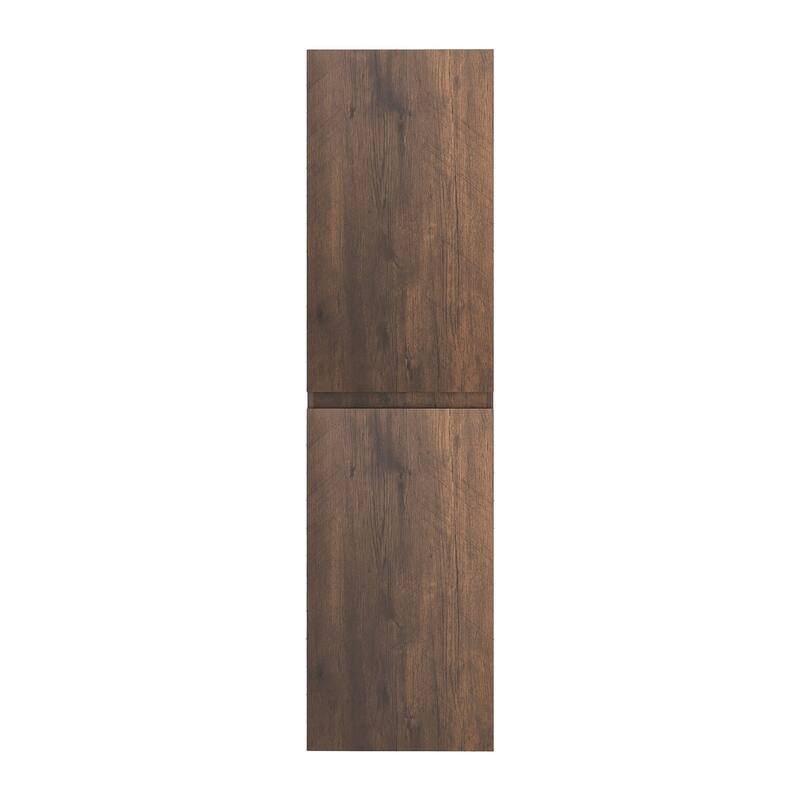 60" Tall MDF 2-door Accent Cabinet with Interior Shelves - 15.75'' x 59''
