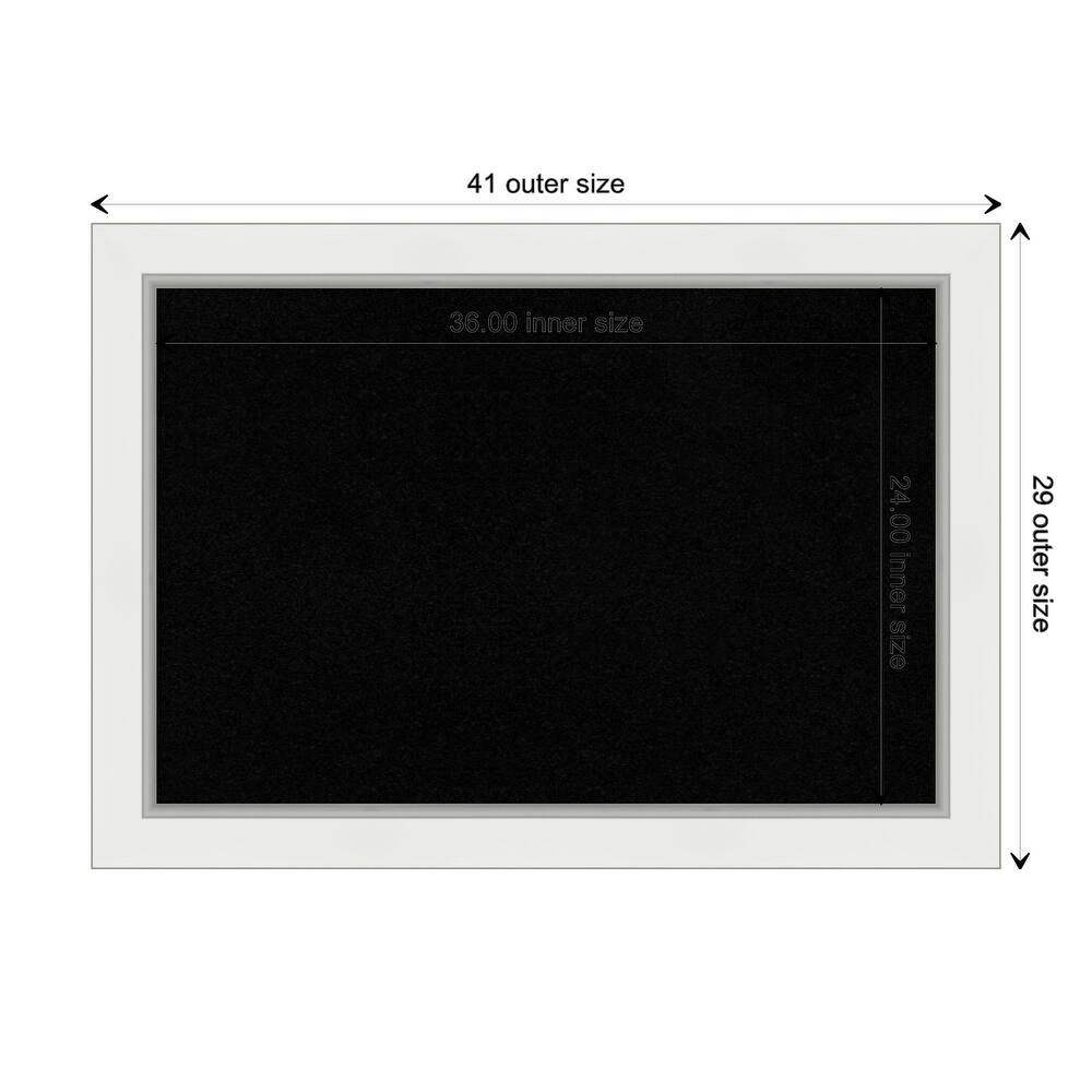 Eva Framed Black Corkboard Bulletin Board