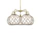Option Brushed Brass / Clear Glass with Brown Rope