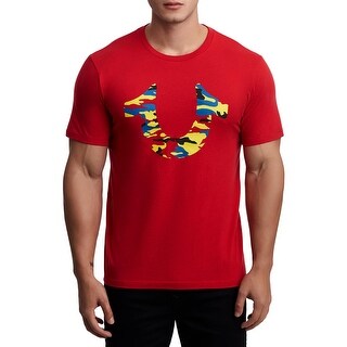 Shop True Religion Mens T Shirt Logo Cotton Ruby Red M Overstock 31732902