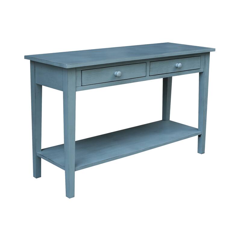 Spencer Solid Parawood Sofa Server Table - 48 in. W x 17 in. D x 30 in. H