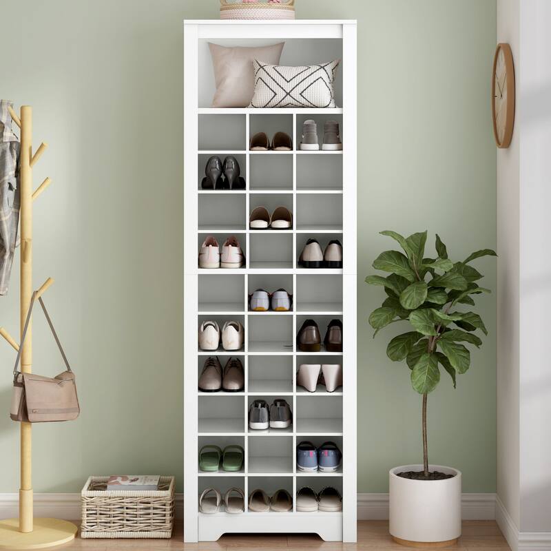 Modern shoe cabinet - White