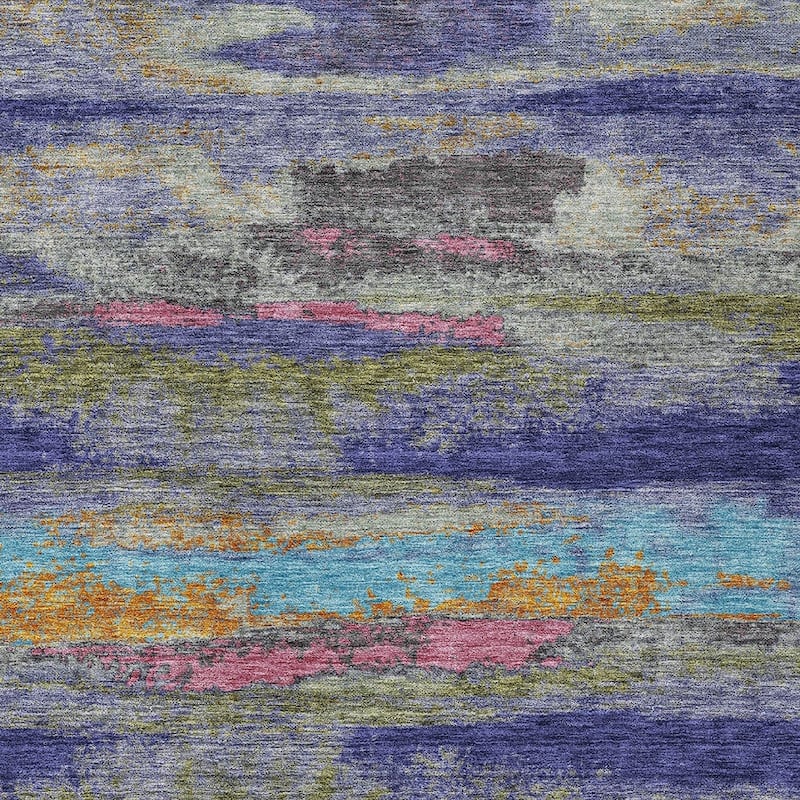 HomeRoots Abstract Transitional Rectangle Outdoor Rug