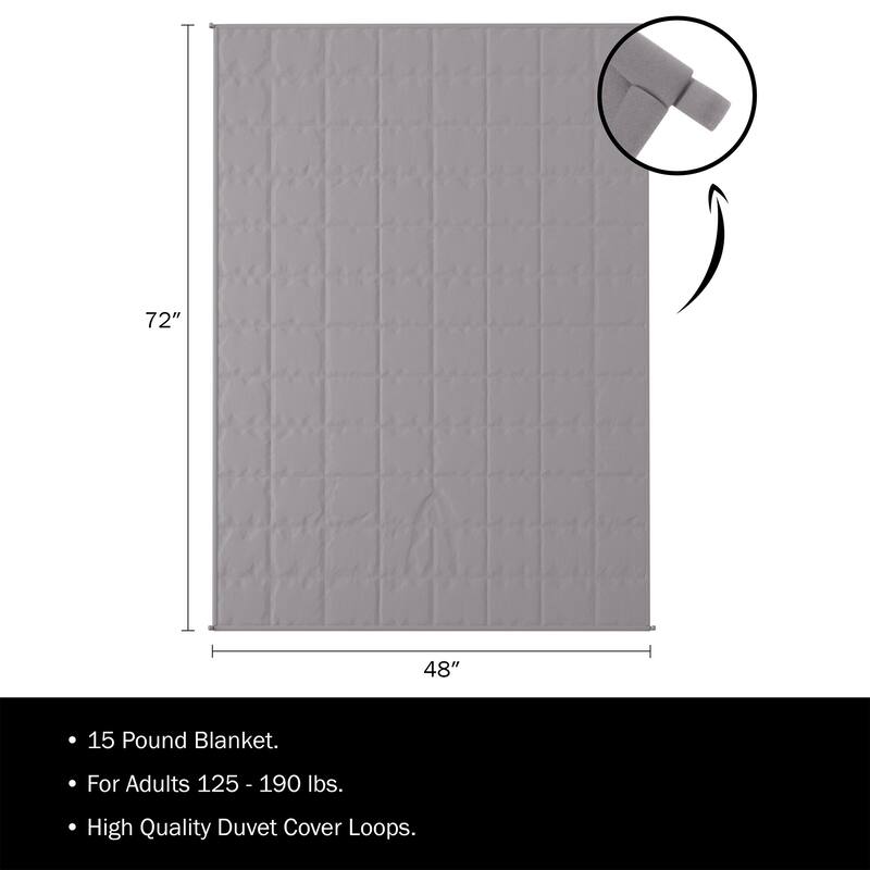 Hastings Home Weighted Throw Blanket, Gray On Sale Bed Bath