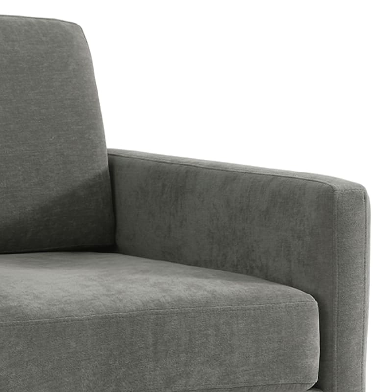 uixe Modern Upholstered Swivel Accent Chair with Pocket Spring Seat