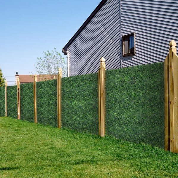 Artificial Privacy Fence Screen Decorative Fence for Outdoor, Garden,12 PCS
