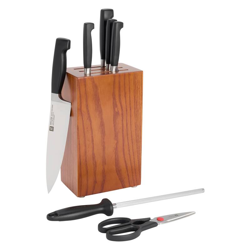 ZWILLING Four Star 7-pc Knife Block set - Ash - 8-pc - Ash - 8 Piece - 8-pc