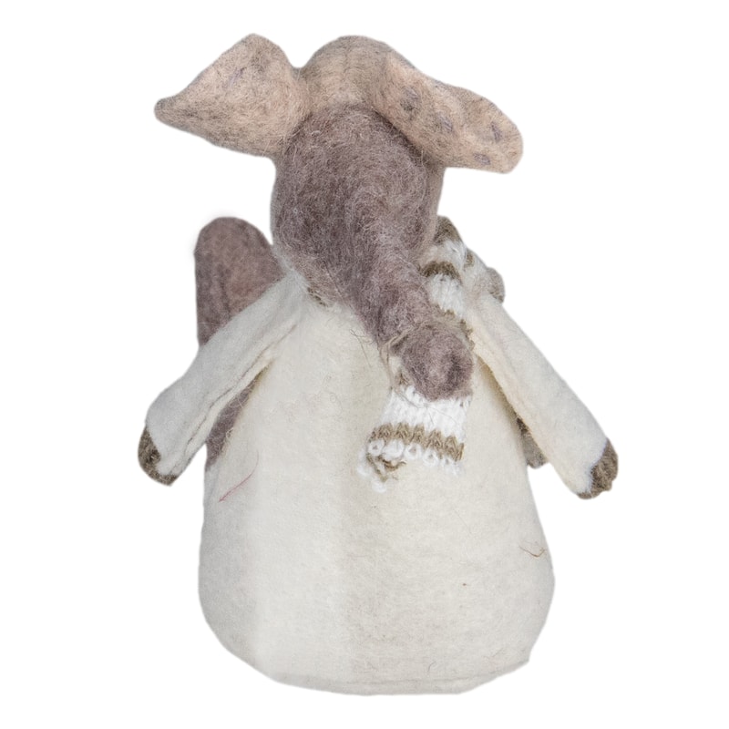 9.5" Sitting Plush Christmas Mouse Figure