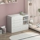 preview thumbnail 6 of 10, Timechee 47.2"W 5 Drawers Wooden Changing Table Dresser