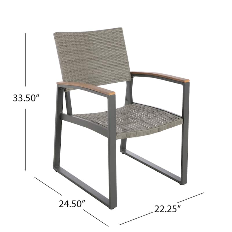 Leeds Aluminum 7-piece Dining Set by Christopher Knight Home