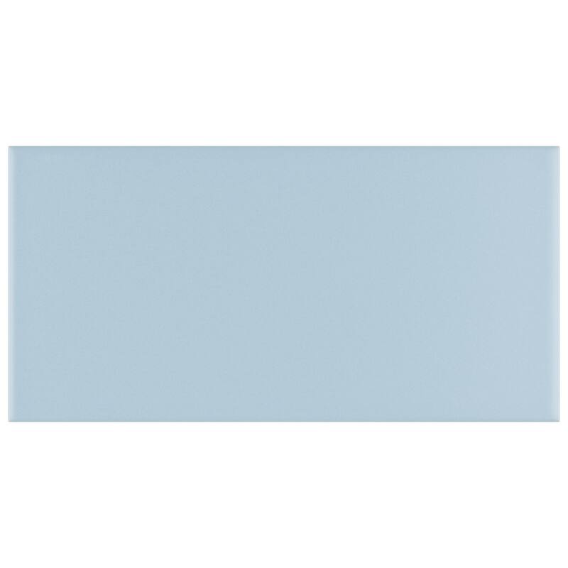 Merola Tile Projectos Sky Blue 3-7/8" x 7-3/4" Ceramic Floor and Wall Tile