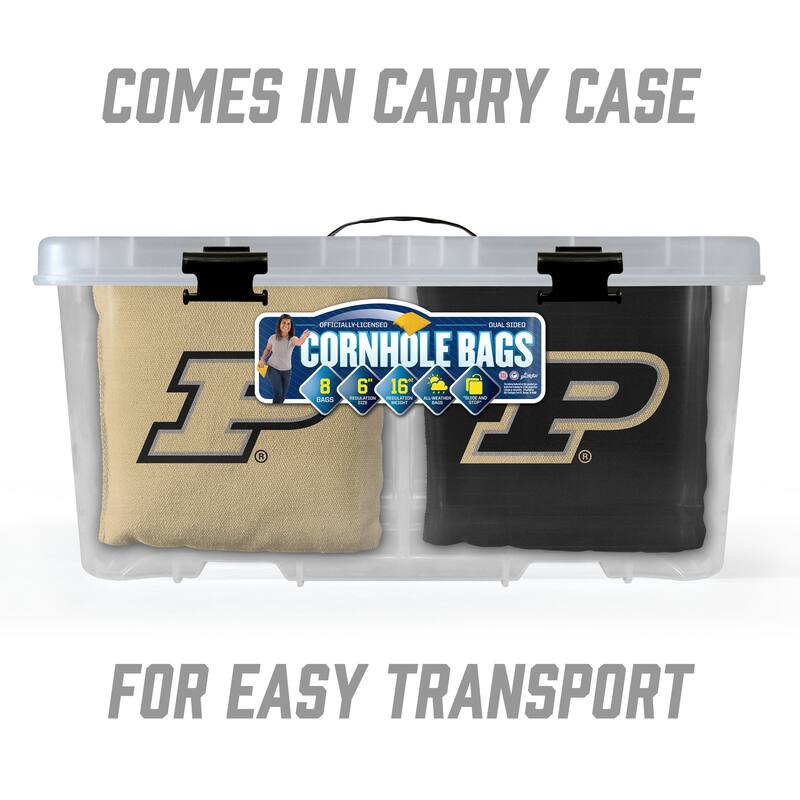 Purdue Boilermakers NCAA Dual Sided Pro Stop & Slide Cornhole Bags