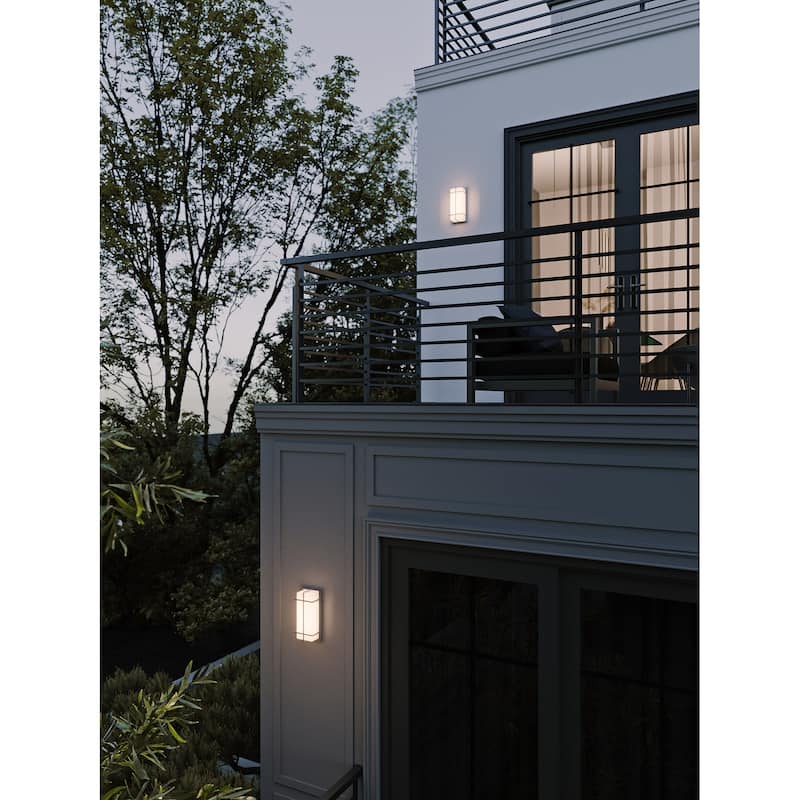 AFX AUGW0612LAJMV August 12" Tall LED Outdoor Wall Sconce with White