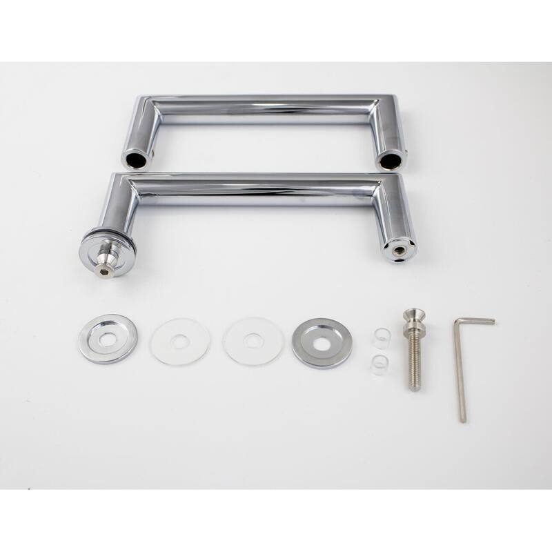CEL 6"x 6" Mitered Corner Back to Back Shower Door Pull Handles