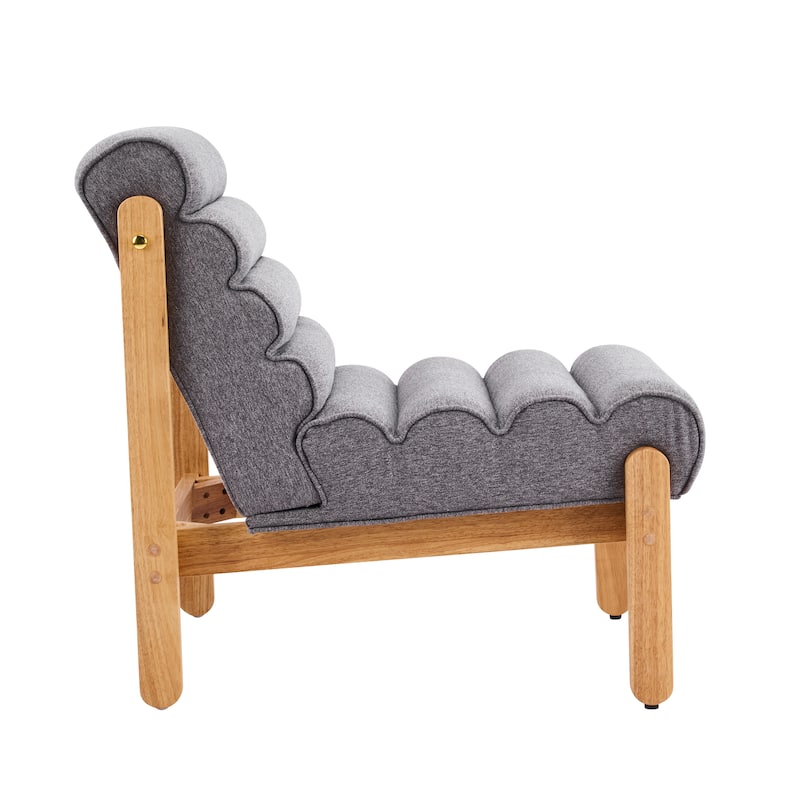 Scott Living - Modern Upholstered Accent Chair with Plush Layered Cushion & Solid Wood Frame - 25.75"W